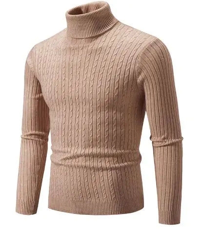Men's Turtleneck Knitted Sweater WEM Support (www.WEM.support)