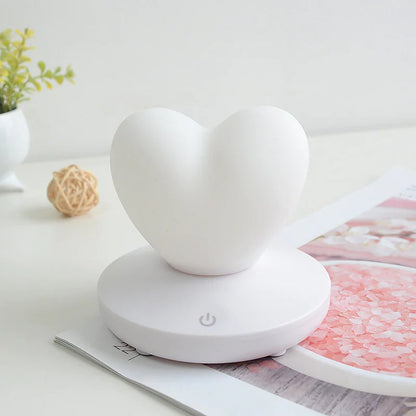 Romantic Heart-Shaped LED Night Light WEM Support (www.WEM.support)