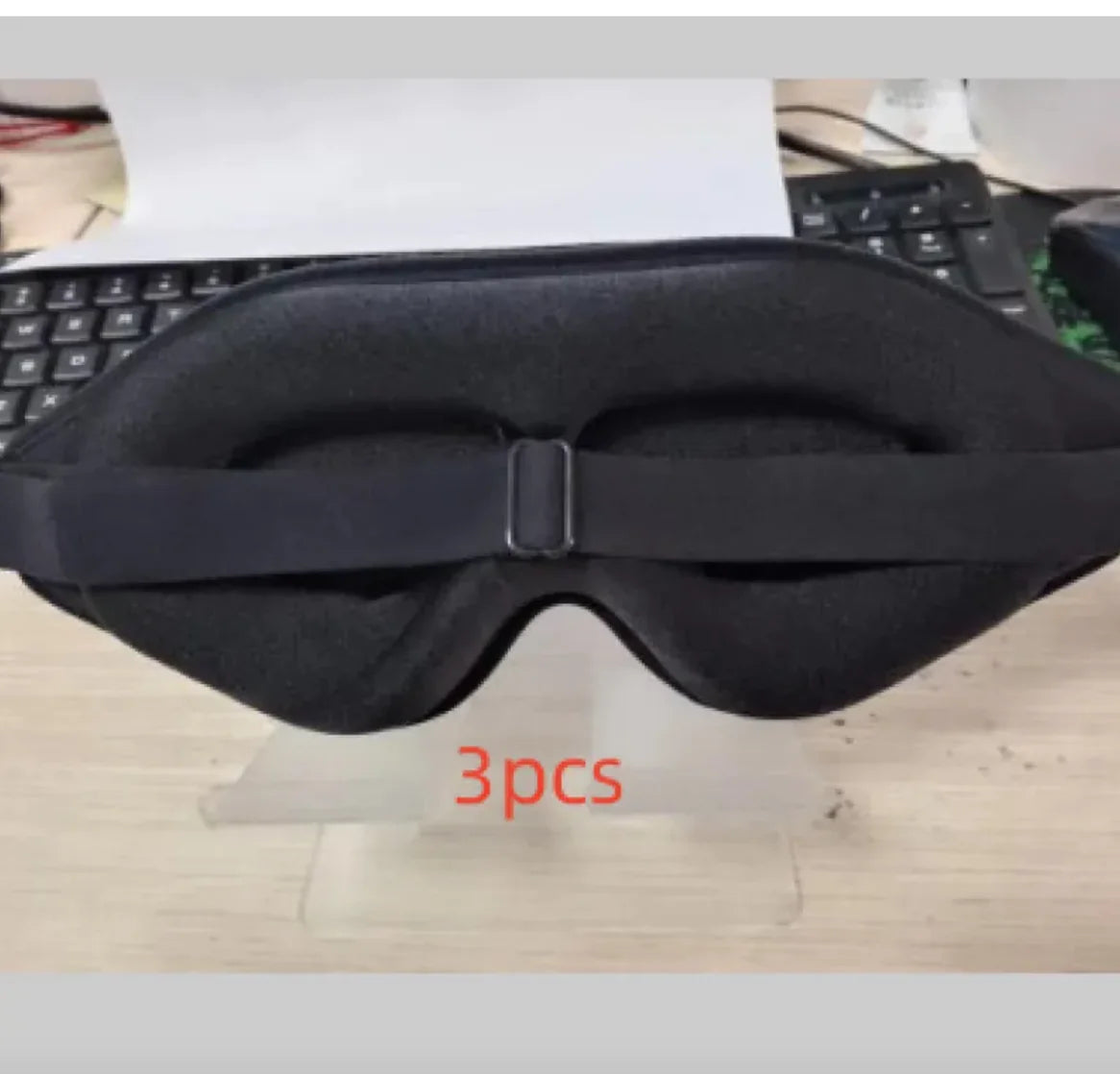 3D Contoured Sleeping Eye Mask WEM Support (www.WEM.support)