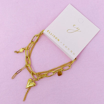 Doubled Fun Charm Bracelet WEM Support (www.WEM.support)