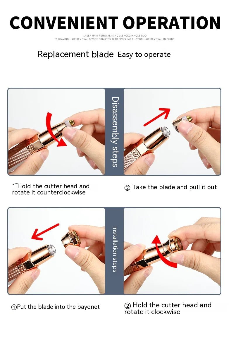 4 - in - 1 Women's Epilator - Catch Cards