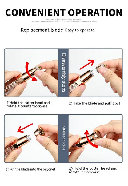 4 - in - 1 Women's Epilator - Catch Cards