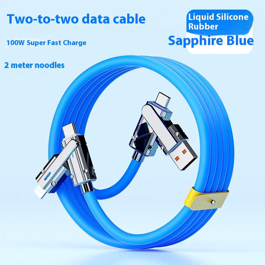 4-in-1 Fast Charging Data Cable WEM Support (www.WEM.support)