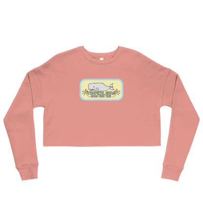 Women's Crop-Top Whale Tail Sweatshirt WEM Support (www.WEM.support)