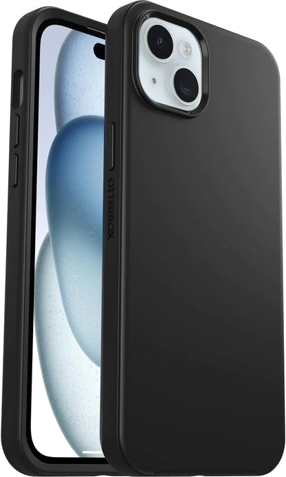 OtterBox iPhone 15 Plus and iPhone 14 Plus (ONLY) Symmetry Series+ Case - Black, Snaps to MagSafe, Ultra-Sleek, Raised Edges Protect Camera & Screen - Non-Retail Packaging