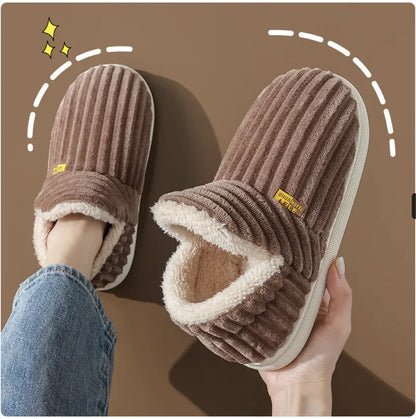 Warm Cotton Indoor Slippers - Non-Slip for Couples WEM Support (www.WEM.support)