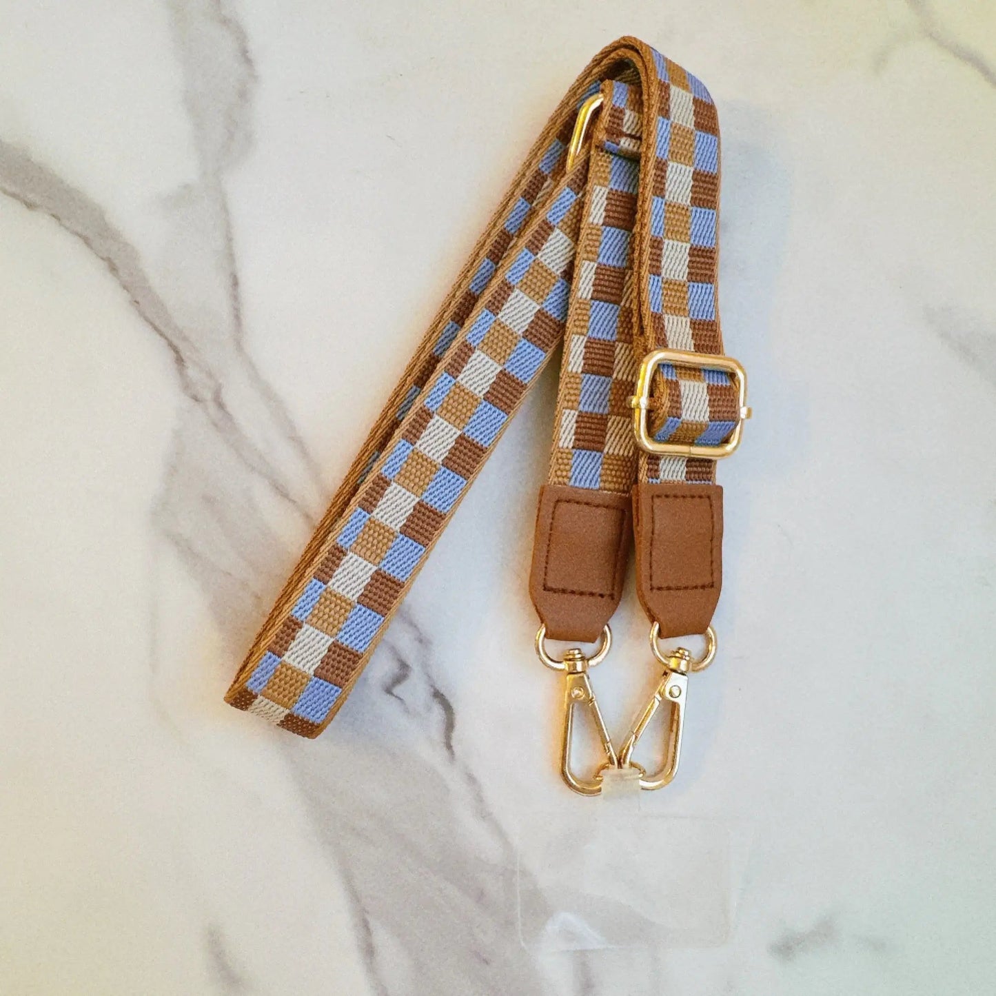 Checkered Crossbody Phone Lanyard WEM Support (www.WEM.support)