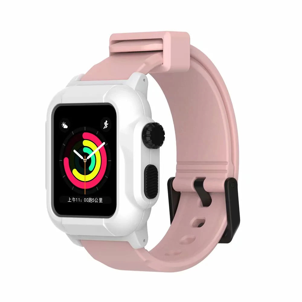 Waterproof Box Case Strap For Apple Watch WEM Support (www.WEM.support)