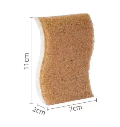 Wooden Paddle Dish Cotton Sponge WEM Support (www.WEM.support)