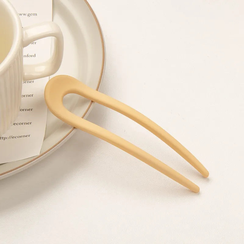 Girly Candy Color U-Shaped Hairpins