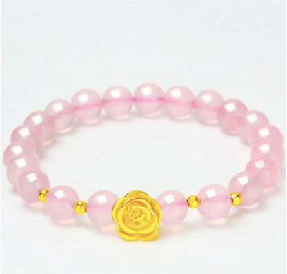 Vietnam Sand Gold Obsidian Bracelet for Men and Women WEM Support (www.WEM.support)