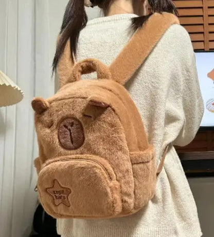 Capybara Plush Little Backpack WEM Support (www.WEM.support)