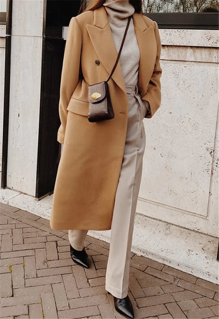 Two-Tone Wool Coat WEM Support (www.WEM.support)