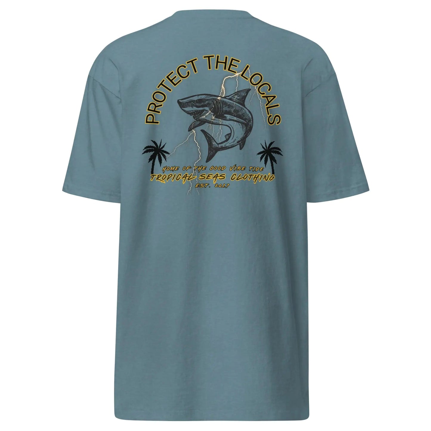 Men’s Premium Protect the Locals Heavyweight T-shirt WEM Support (www.WEM.support)