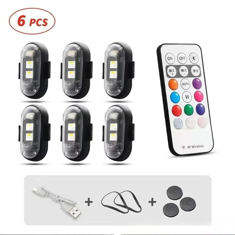 Wireless Remote Control Colorful Strobe Light WEM Support (www.WEM.support)