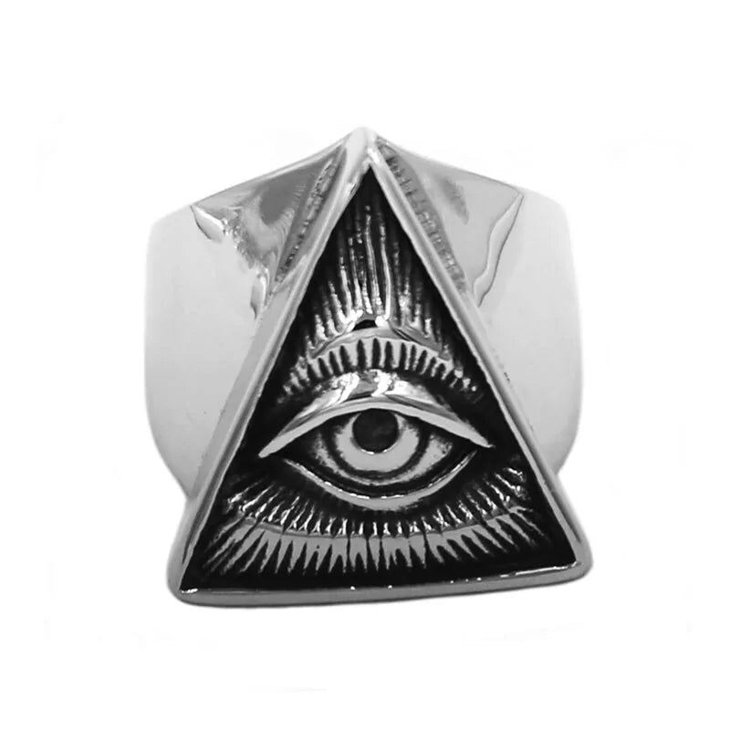 Egyptian Amulet Ring Stainless Steel WEM Support (www.WEM.support)