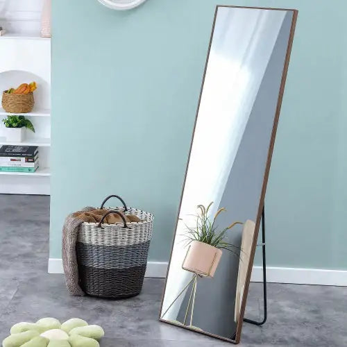 The Fourth-generation Packaging Upgrades Brown Solid Wood Frame Full-length Mirrors, Vanity Mirrors, Decorative Mirrors, And Floor-to-ceiling Mirrors Unavailable Platforms- AliExpress WEM Support (www.WEM.support)