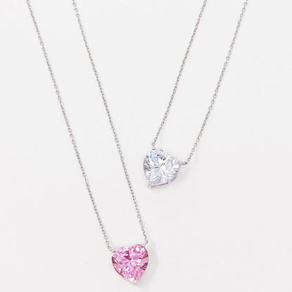 Absolute Beauty Sterling Silver Heart Necklace WEM Support (www.WEM.support)