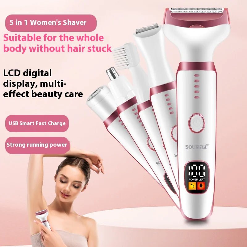 5 - in - 1 Lady Shaver Grooming Kit - Catch Cards