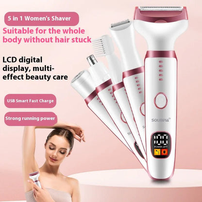 5 - in - 1 Lady Shaver Grooming Kit - Catch Cards