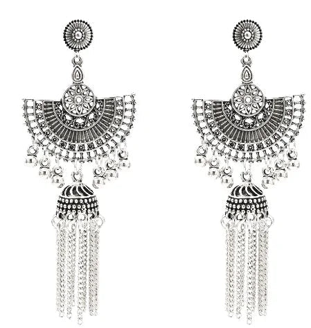 Egypt Vintage Silver Alloy Earrings for Women WEM Support (www.WEM.support)