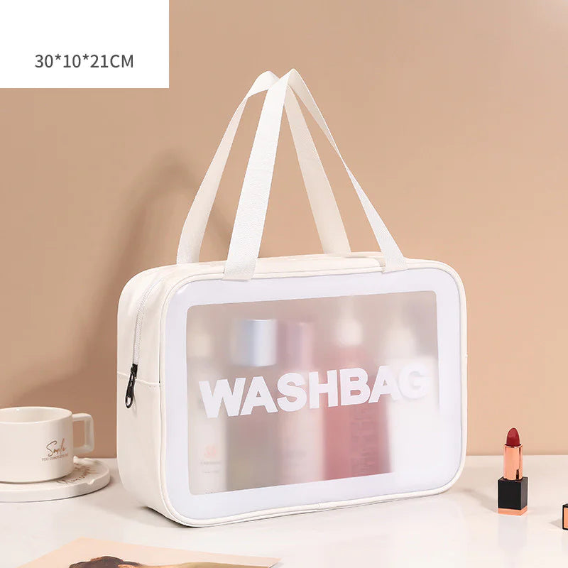 Transparent Makeup and Wash Bag Set WEM Support (www.WEM.support)