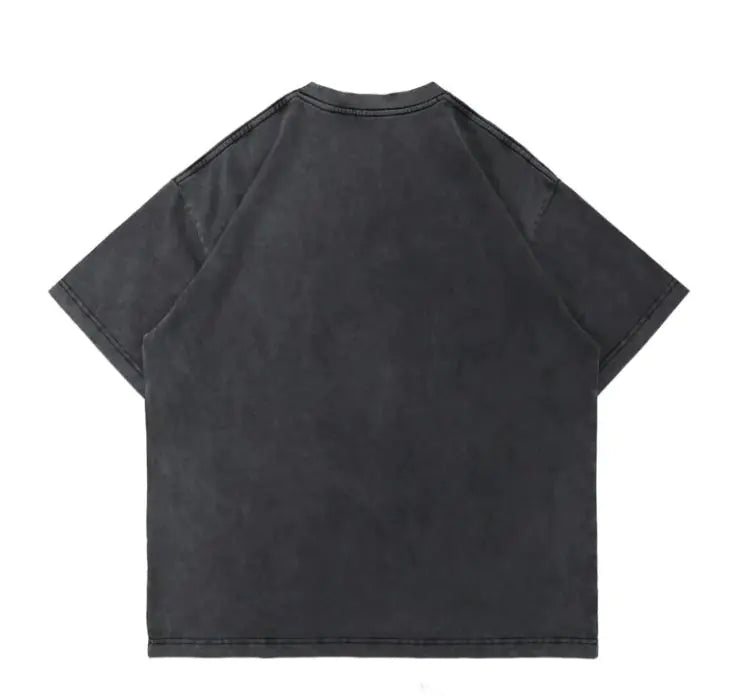 Fun Letter Printing Short-sleeved Men's Loose Round Neck Five-point Sleeves WEM Support (www.WEM.support)