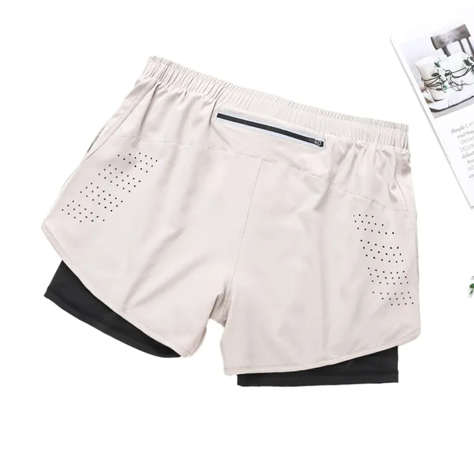 Men's Double-Layer Sports Shorts HejK.com