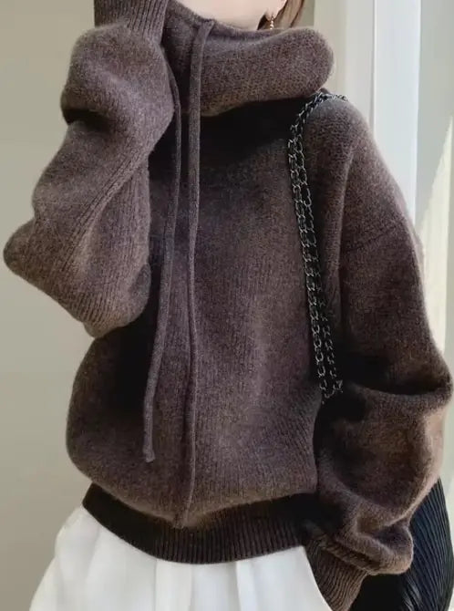 Hooded Knitted Sweater WEM Support (www.WEM.support)