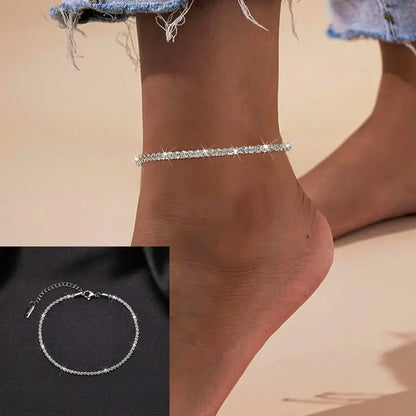 Adjustable Snake Chain Anklet for Women Girls WEM Support (www.WEM.support)