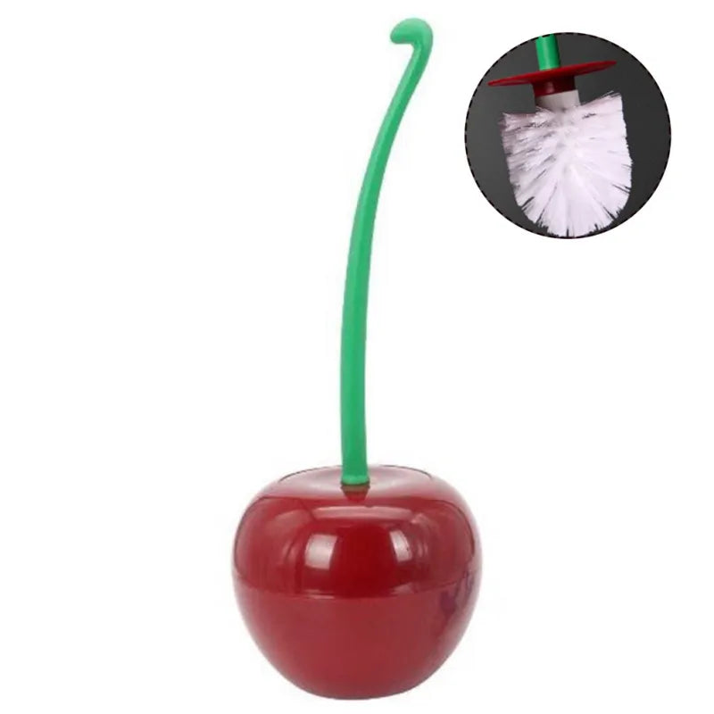 Cherry Shape Plastic Toilet Brush Set WEM Support (www.WEM.support)