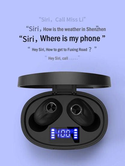 TWS Bluetooth Earbuds Waterproof Bluetooth 5.1 Headset Noise Cancelling Wireless WEM Support (www.WEM.support)