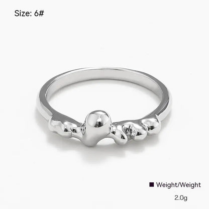 Irregular Metal Ring for Women - Unique Design