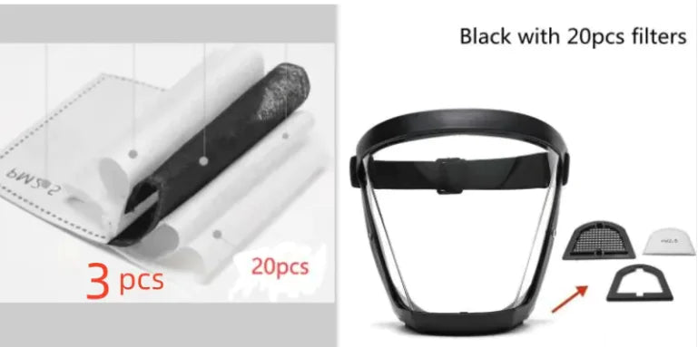 Transparent Face Shield WEM Support (www.WEM.support)