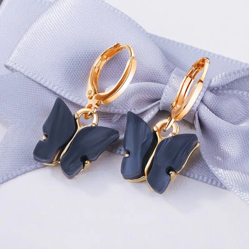 New Fashion Small Butterfly Drop Earrings For Women WEM Support (www.WEM.support)