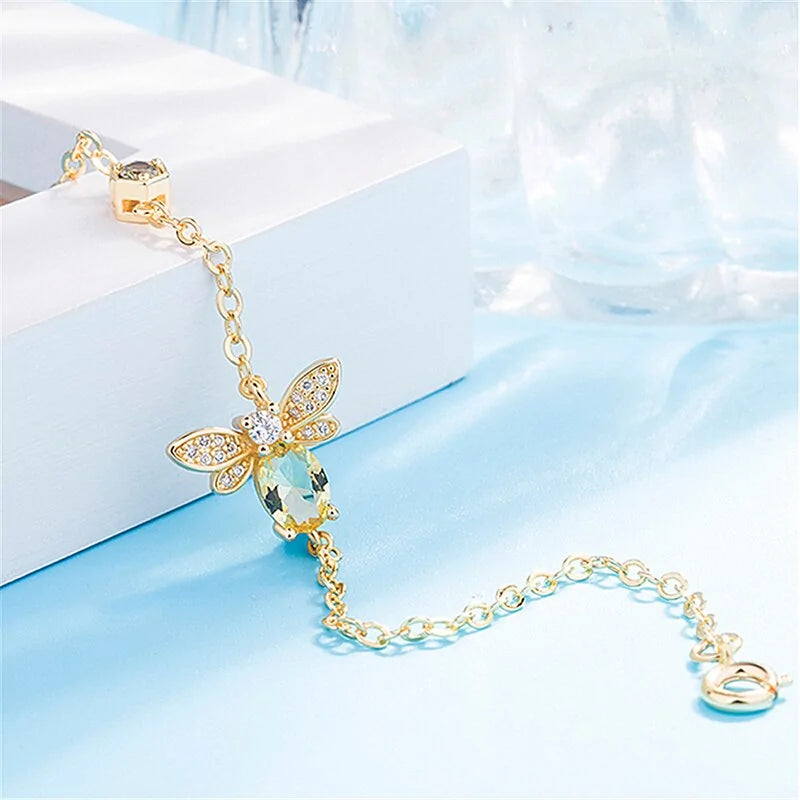 Crystal Bee Bracelet - Matches others WEM Support (www.WEM.support)