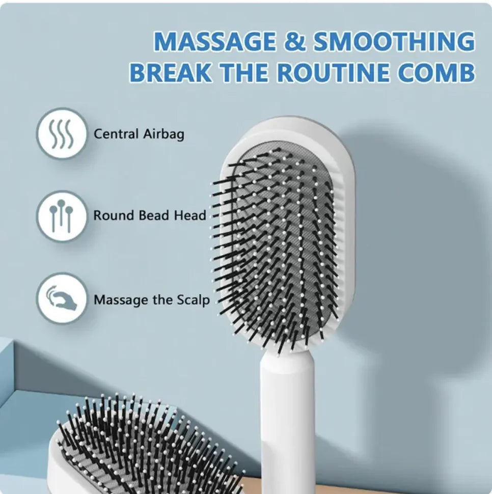 Women’s 3D Hair Growth Self-Cleaning Hair Brush WEM Support (www.WEM.support)