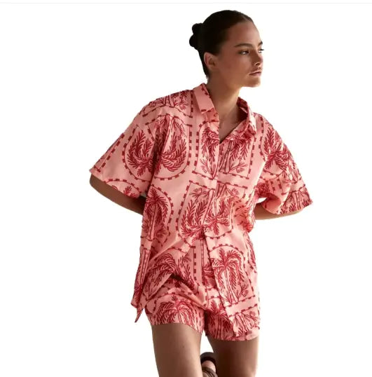 Cardigan Printed Short Sleeve WEM Support (www.WEM.support)