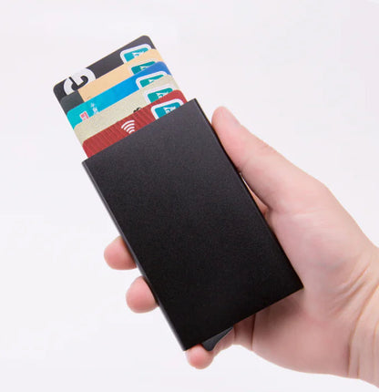 Mens RFID Blocking Slim Money Clip Carbon Fiber Wallet ID Credit Card Holder New WEM Support (www.WEM.support)