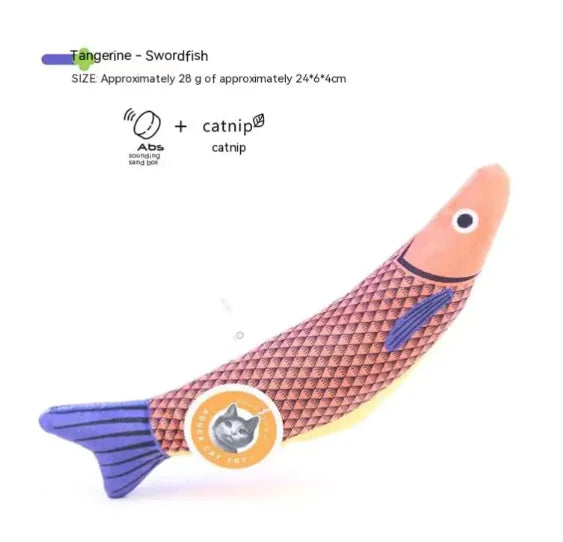 Catnip Fish Plush Toy HejK.com