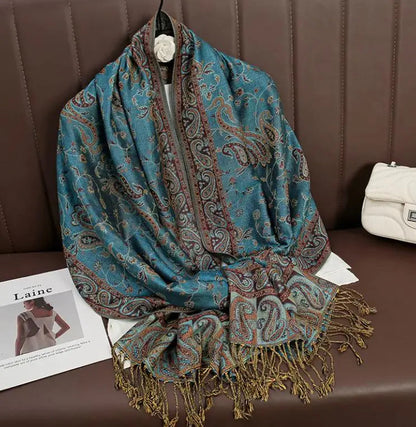 Cashmere Shawl Women's Printed Warm Scarf WEM Support (www.WEM.support)