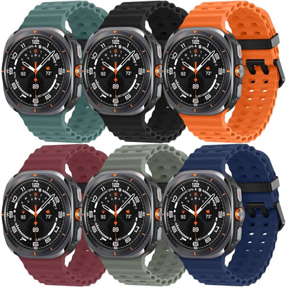 6 Pack Watch Band Compatible for Samsung Galaxy Watch Ultra 47mm Band（2024）, Adjustable Elastic Breathable Replacement Strap for Samsung Galaxy Watch 7 Ultra Women Men - Catch Cards