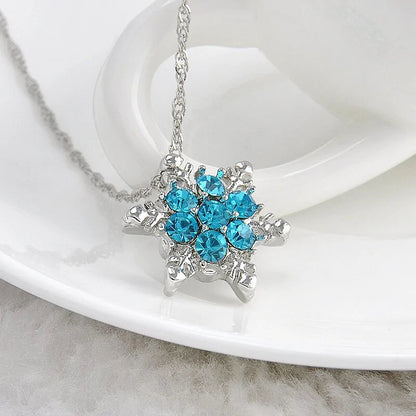 Snowflake Charm Necklace Set WEM Support (www.WEM.support)