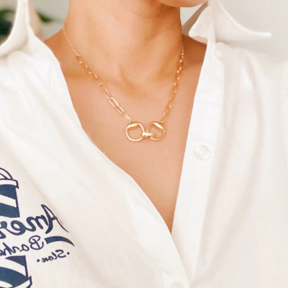 Equestrian Pendant Chain Necklace WEM Support (www.WEM.support)