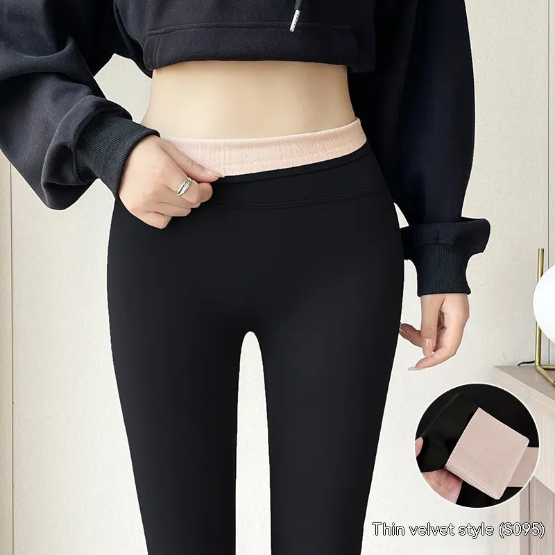 Fleece-lined Thick High Waist Hip Lift Leggings For Women WEM Support (www.WEM.support)