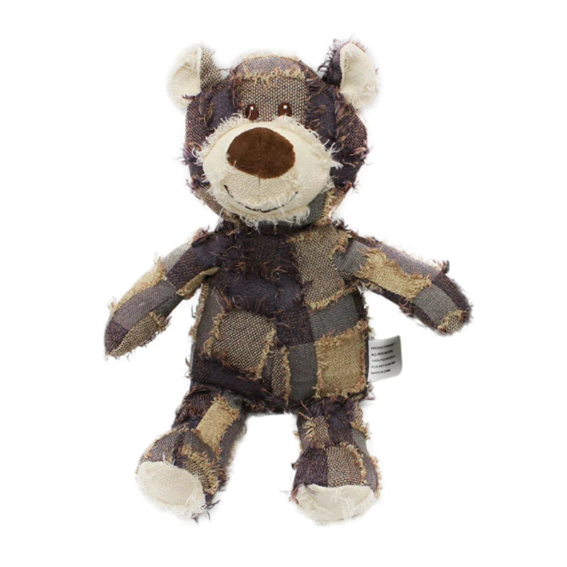 Bear Plush Squeaky Chew Toy WEM Support (www.WEM.support)