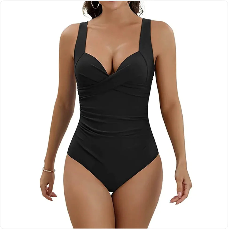 Push-Up One-Piece Swimsuit with Structured Cups WEM Support (www.WEM.support)