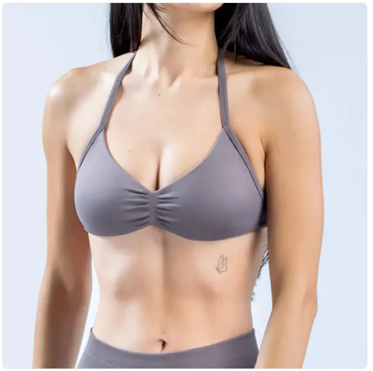 Women's Halter Back Sports Bra HejK.com