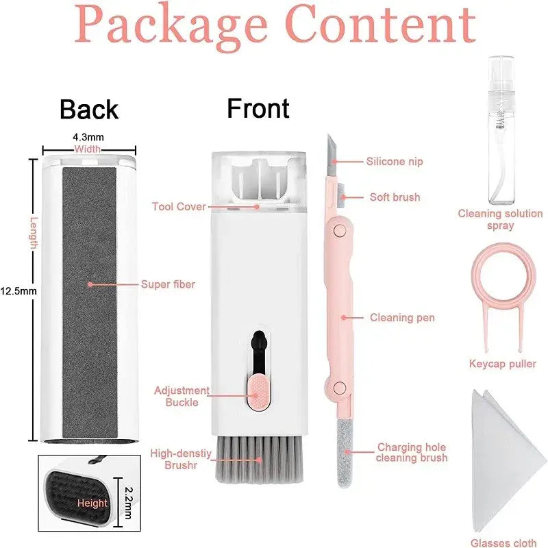 7-In-1 Household Office Desktop Cleaning Tool WEM Support (www.WEM.support)