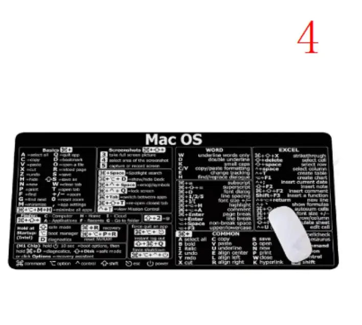 Shortcut Key Mouse Pad
